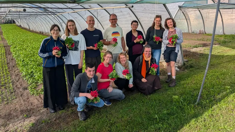 Exkursionsgruppe auf der Insel Reichenau