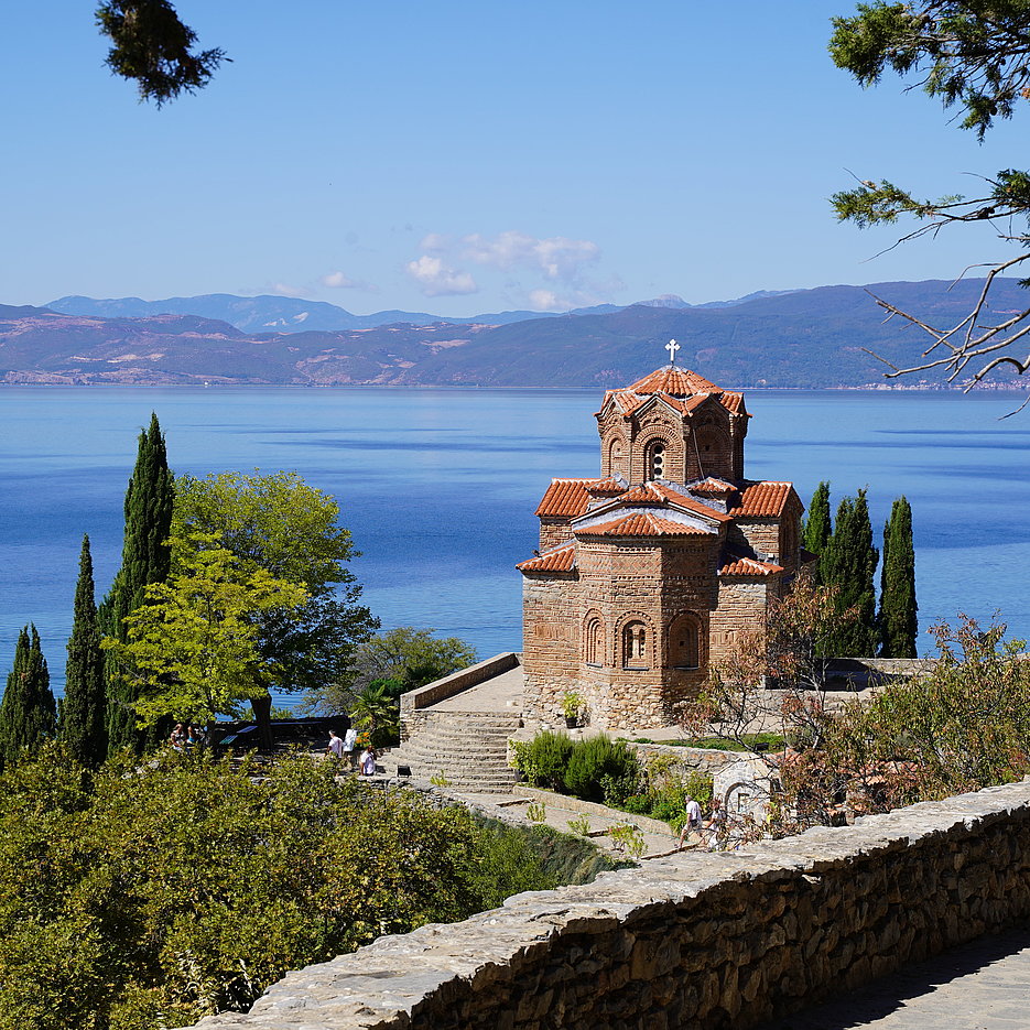 Kirche Sv. Jovan Kaneo am Ohridsee