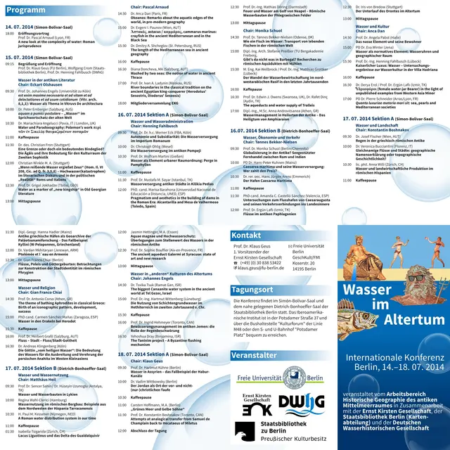 [Translate to English:] Programmpunkte der Tagung