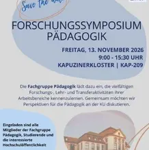 Forschungssymposium P&auml;dagogik