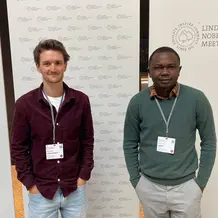 Seraphin Schwarzbauer und Terhemen Agabo, wissenschaftliche Mitarbeiter an der Wirtschaftswissenschaftlichen Fakultät der Katholischen Universität Eichstätt-Ingolstadt.