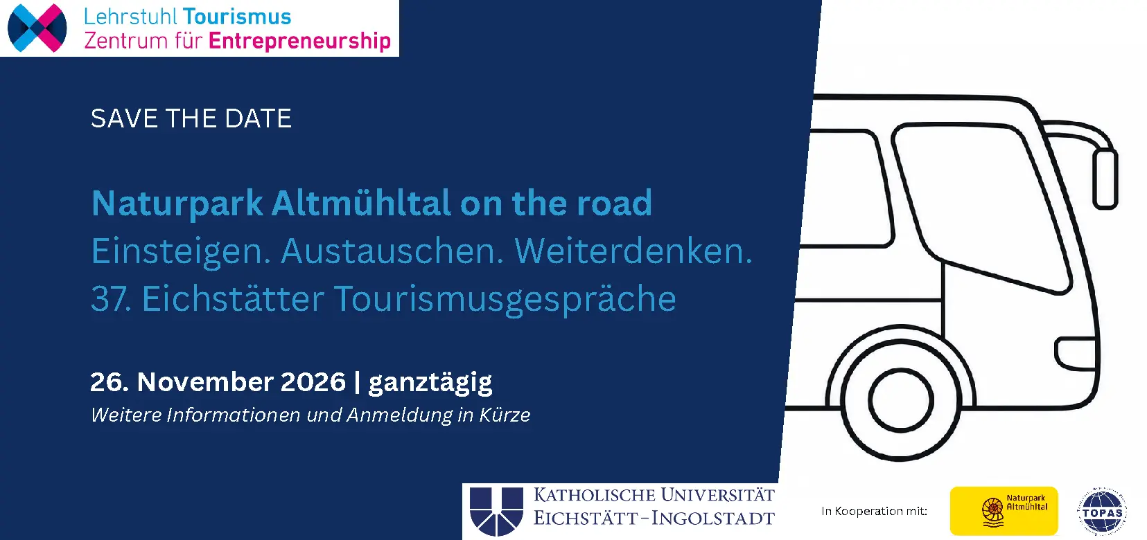 Save the date - Eichstätter Tourismusgespräche 2026