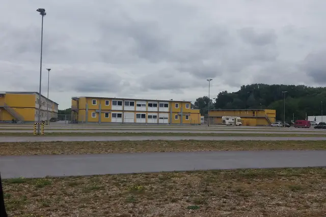 Container eines Ankerzentrums (ehem. Transitzentrum)