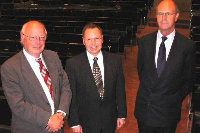 Prof. Dr. Heinz-Gerd Hegering, Dr. Wolfgang A. Slaby und Prof. Dr. Dr. Manfred Clauss