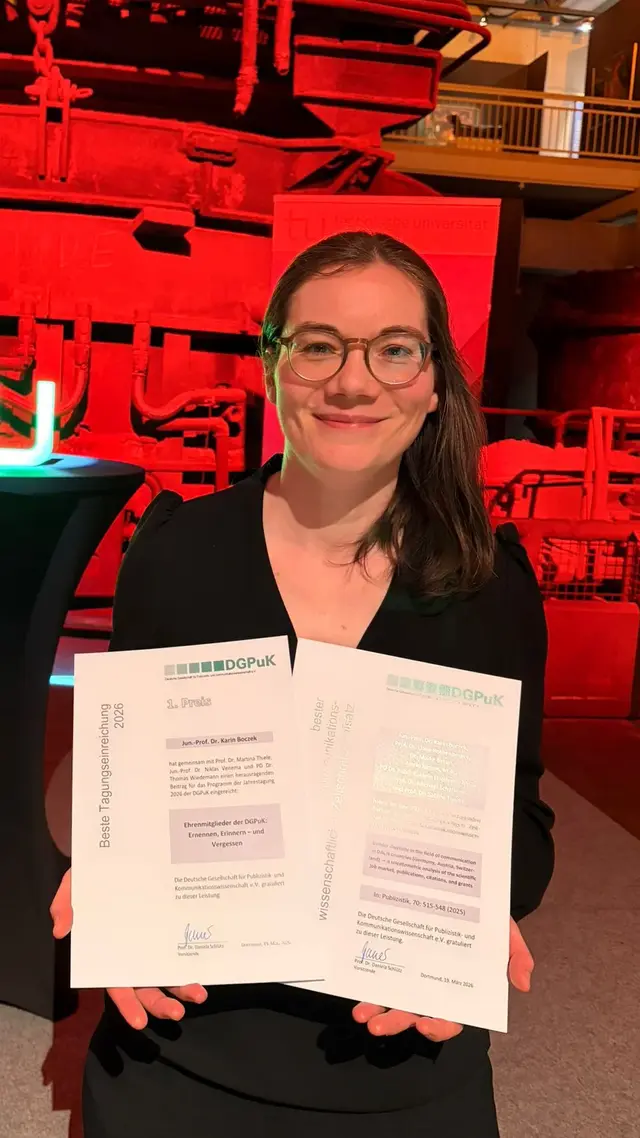 Karin Boczek als doppelte Preistr&auml;gerin