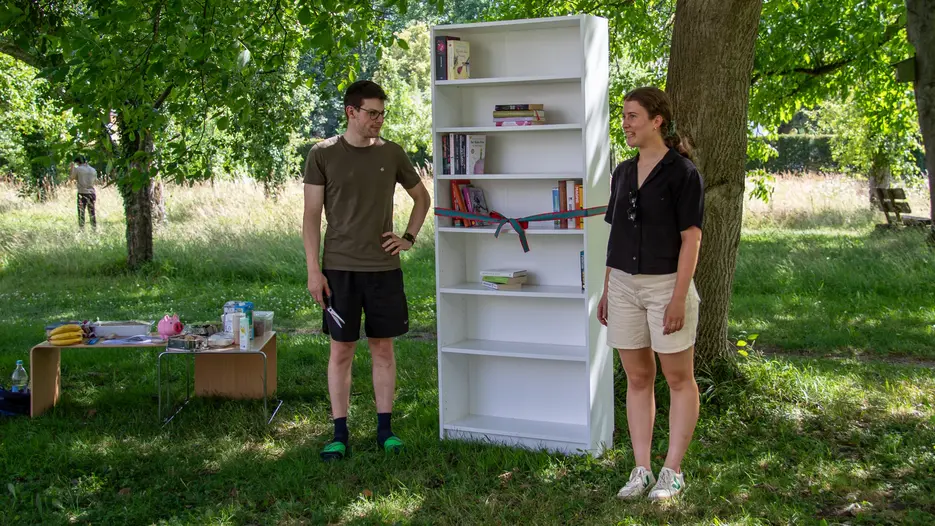 Büchertauschschrank: Eröffnung in Ingolstadt