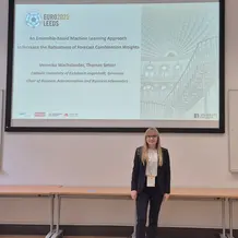 Veronika Wachslander auf der EURO2025 in Leeds.