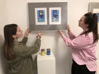 Studierende präsentieren Kunstwerke als Zeichen der Solidarität mit der Ukraine