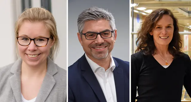 Alexandra Hoff-Ressel, Dr. Peter Wendl und Peggy Puhl-Regler (von links)