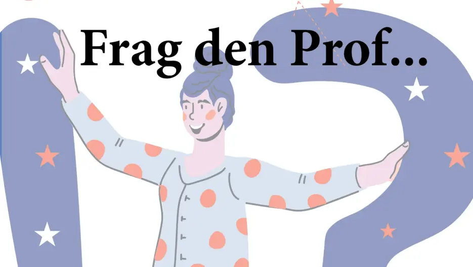 Einladung zu "Frag den Prof." mit Prof. Rieger