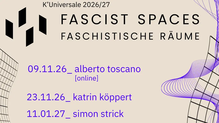 Plakat Faschistische R&auml;ume