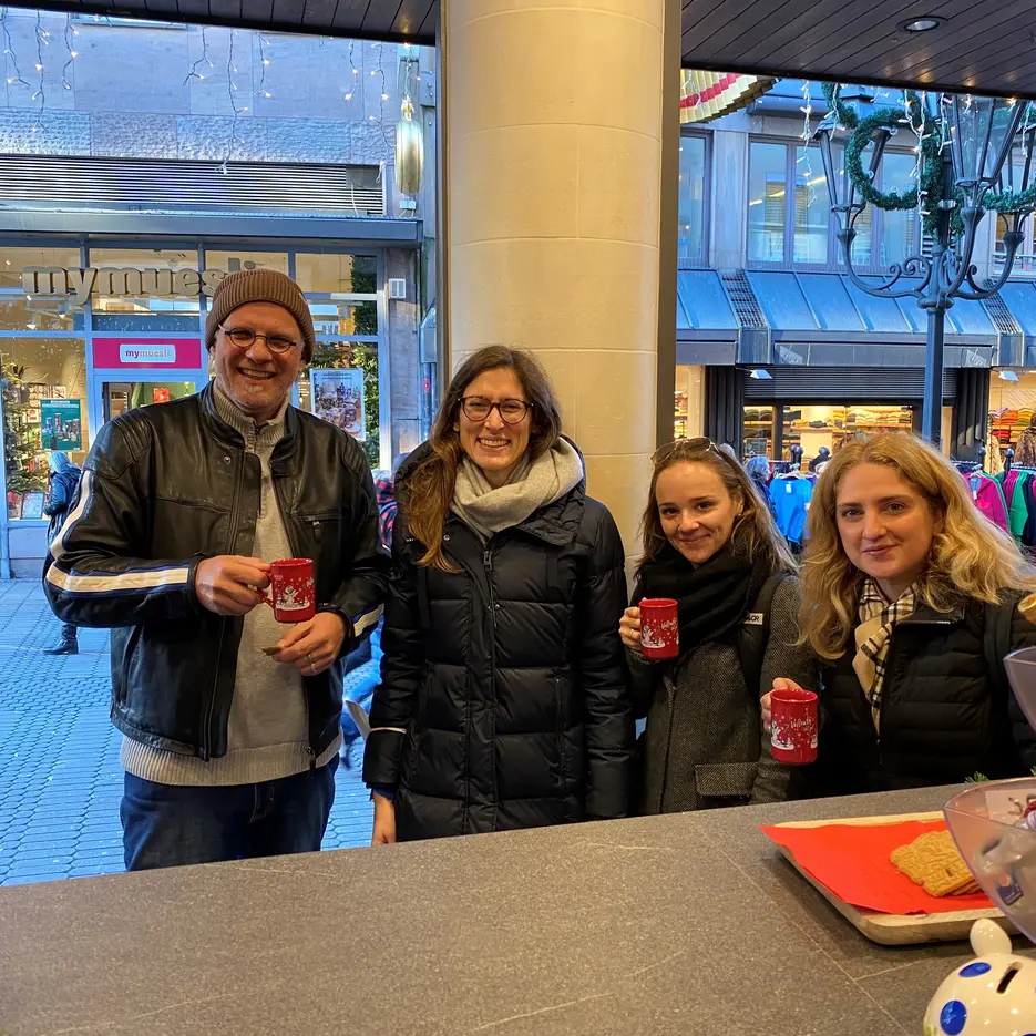 Prof. Pforr mit dem Team des Lehrstuhls Tourismus in Nürnberg