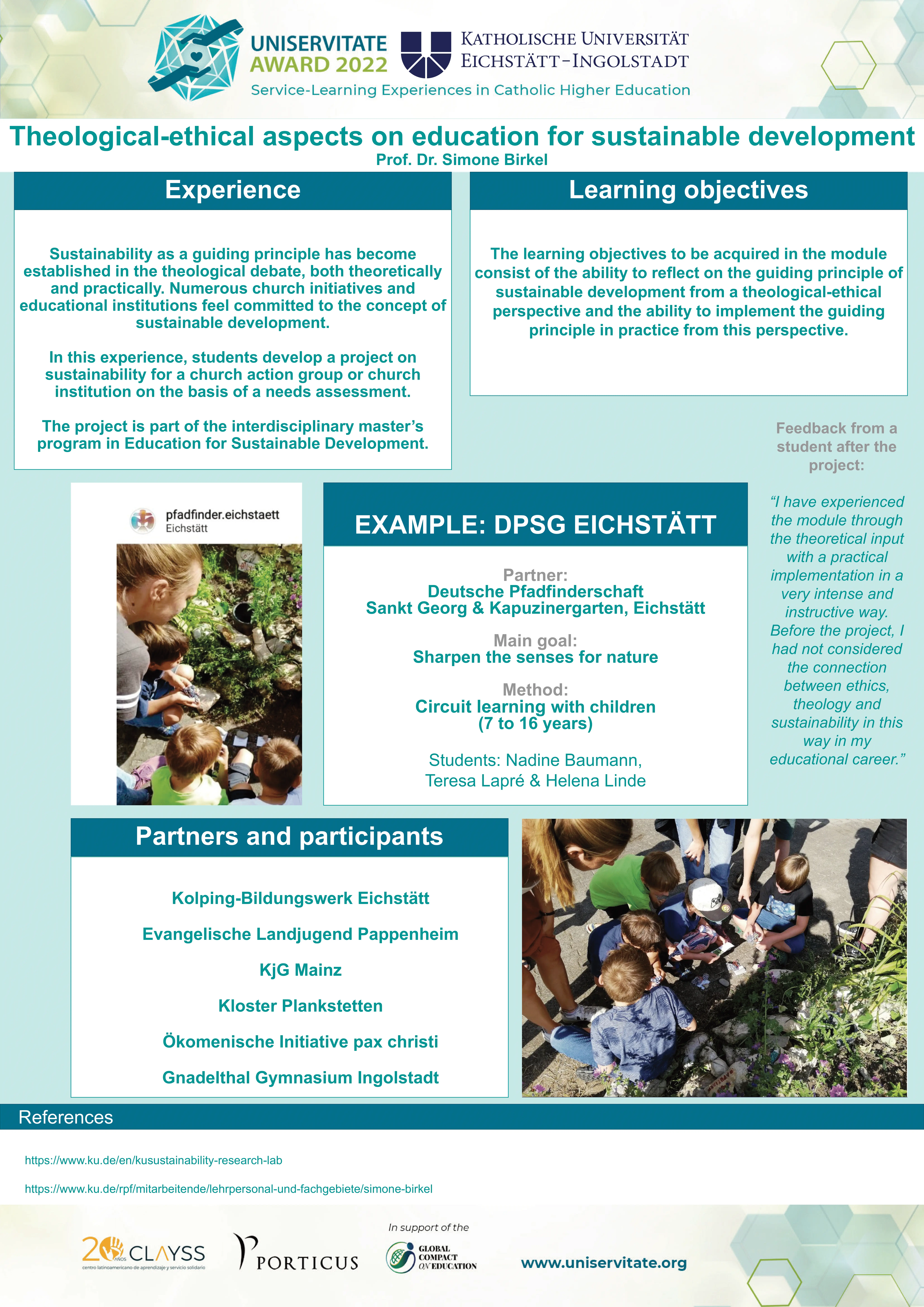 Birkel, S.: Theological - ethical aspects on education for sustainable development