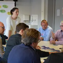 Die Besucherinnen und Besucher beteiligten sich am Nachmittag des Zukunftsforums an vier Workshops zu verschiedenen Themen der Digitalisierung. Fotos: junges blut