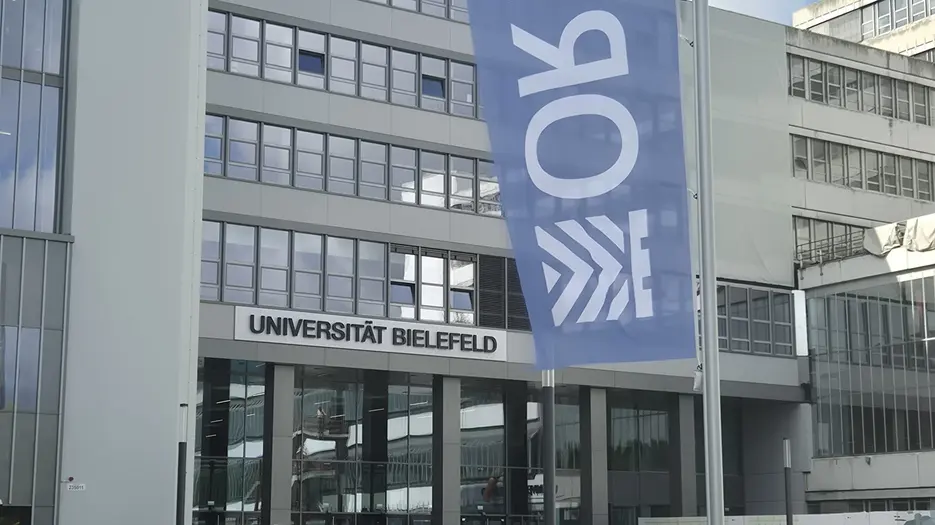 Eingang zur Konferenz in der Universität Bielefeld