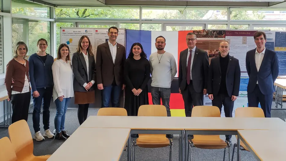 Französischer Generalkonsul besucht WFI: Förderung der deutsch-französischen Hochschulkooperation