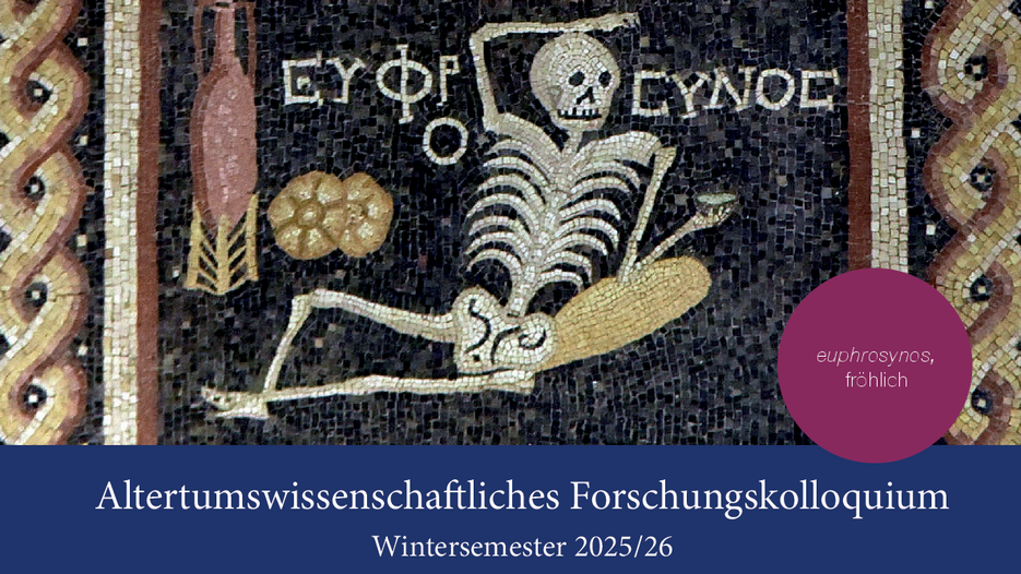 Ausschnitt Plakat Altertumswissenschaftliches Kolloquium im WS 25/26