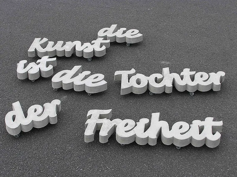Die Kunst ist die Tochter der Freiheit, Kunsthalle Jesuitenkirche Aschaffenburg, 2005