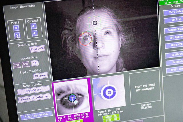 A special eye-tracking system records participants’ eye movements, and they also have to assess how safe they felt in each driving situation.