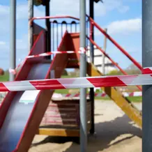 gesperrter Spielplatz
