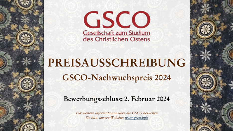 GSCO-Nachwuchspreis 2024