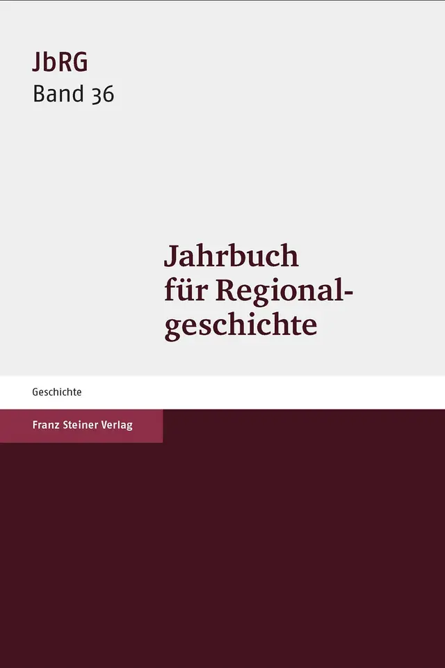 Jahrbuch für Regionalgeschichte