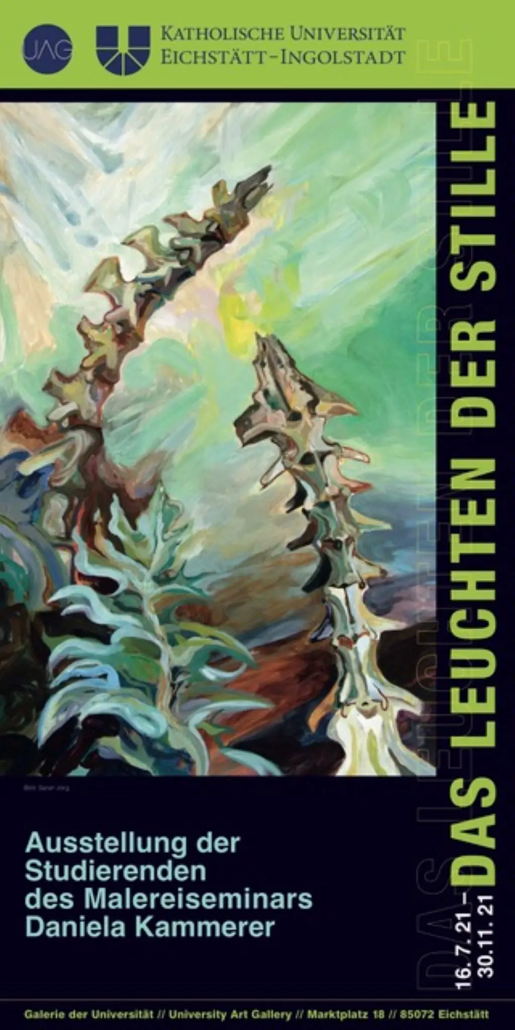 UAG_Ausstellung_Das_Leuchten_der_Stille_2021_Plakat