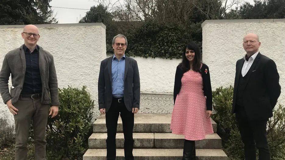 [Translate to Englisch:] Organisationsteam mit Prof. Dr. Kropac. Nicht auf dem Bild ist Prof. Dr. Georg Langenhorst