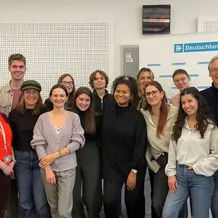 Master-Studierende beim Deutschlandradio 