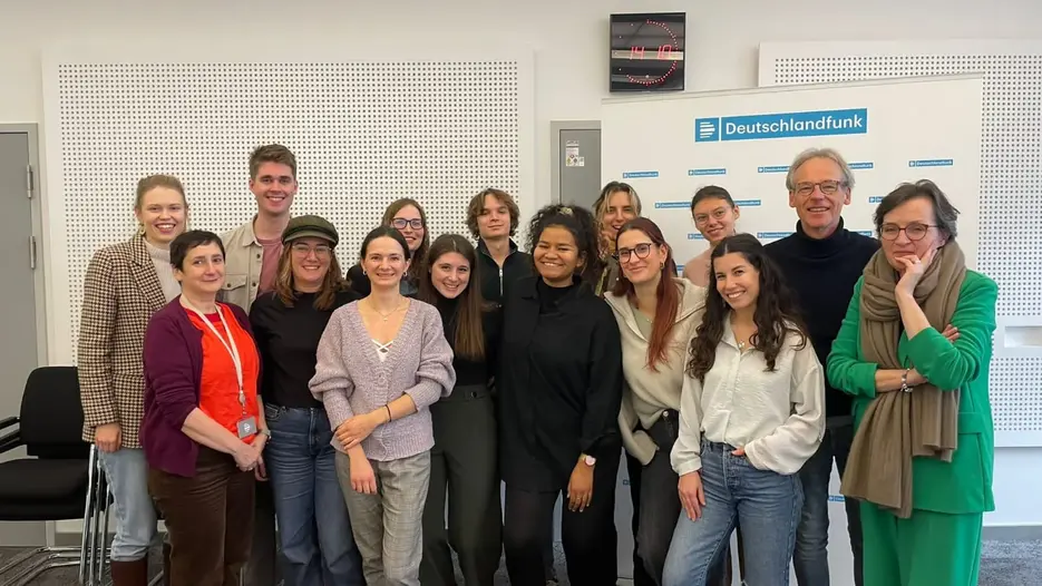 Master-Studierende beim Deutschlandradio 