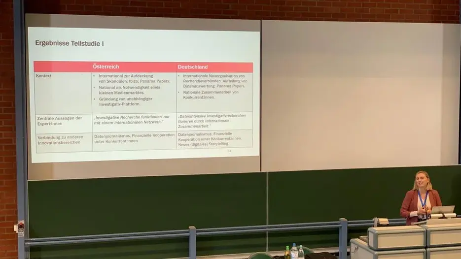 Journalistik präsentiert auf der Fachgruppentagung in Trier (Foto: Uth)