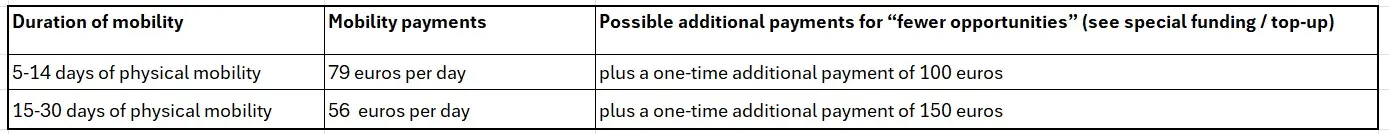Short-term internships: payment overview