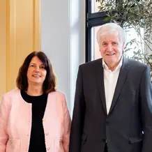 Die Hochschulleitung der KU am Rande eines Treffens mit Horst Seehofer im vergangenen Sommer