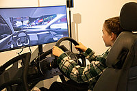 In the Science Gallery, those interested could test a driving simulator during the Long Night.