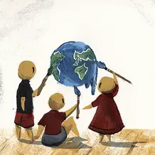 Illustration aus dem Workshop "Wie kann Zukunft gelingen?"