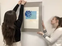 Studierende präsentieren Kunstwerke als Zeichen der Solidarität mit der Ukraine
