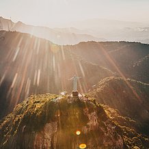 Die Statue von Christus, dem Erlöser, in Rio de Janeiro, Brasilien