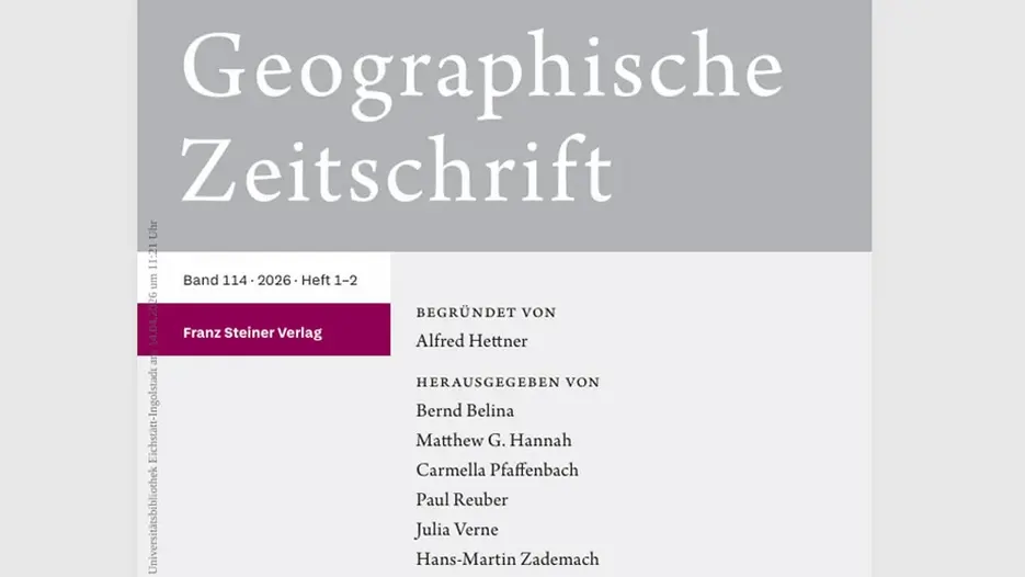 Geographische Zeitschrift Themenheft: Hemmnisse der Nachhaltigkeitstransformation