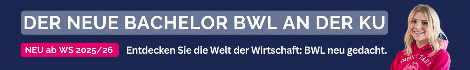 Ab WS 25/26: Neuer BWL-Bachelor an der WFI