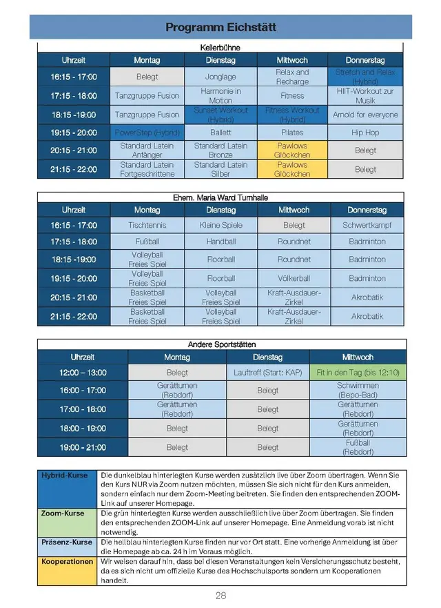 Programm Eichstätt Wintersemester 2025-26