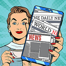 TeaTimeLecture mit dem Thema "Zeitungen online"