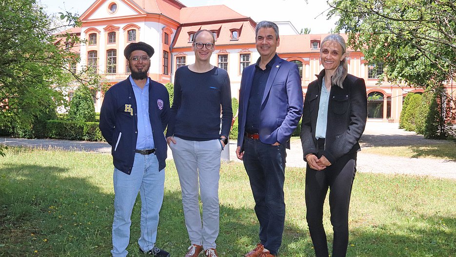 Von links: Qasim Pasta, Daniel Mayerhoffer, Klaus Stüwe, Liane Rothenberger 