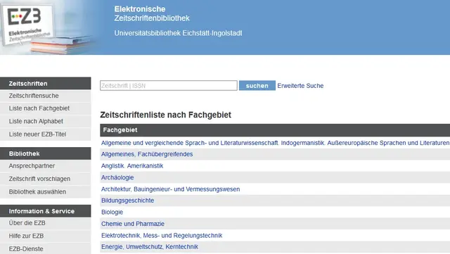 Elektronische Zeitschriftenbibliothek