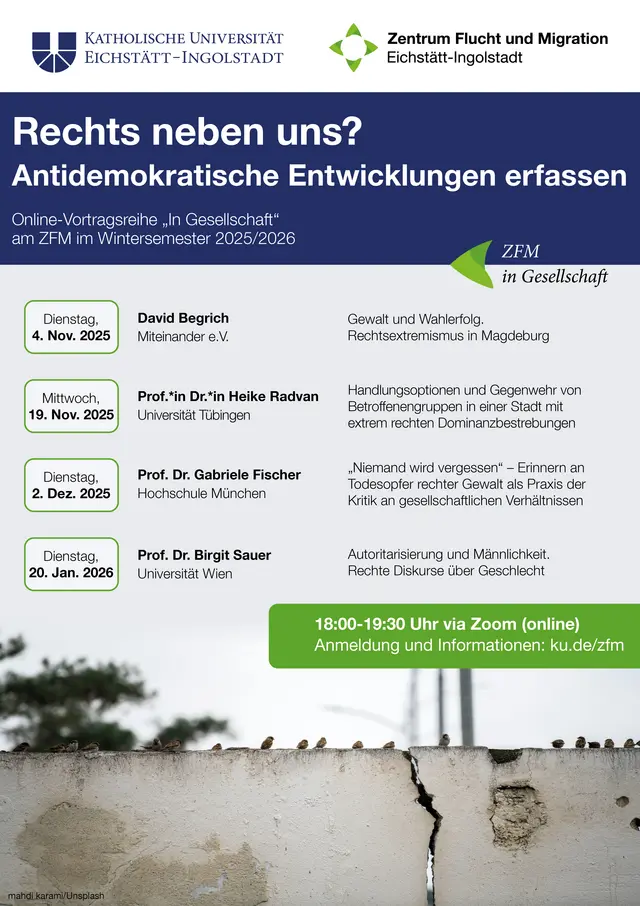 Plakat Gesprächsreihe