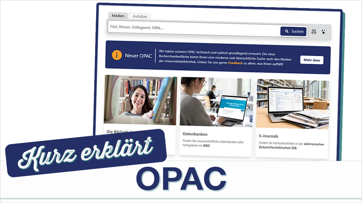 Vorschaubild zum Video: Schnelleinstieg in den neuen OPAC der UB