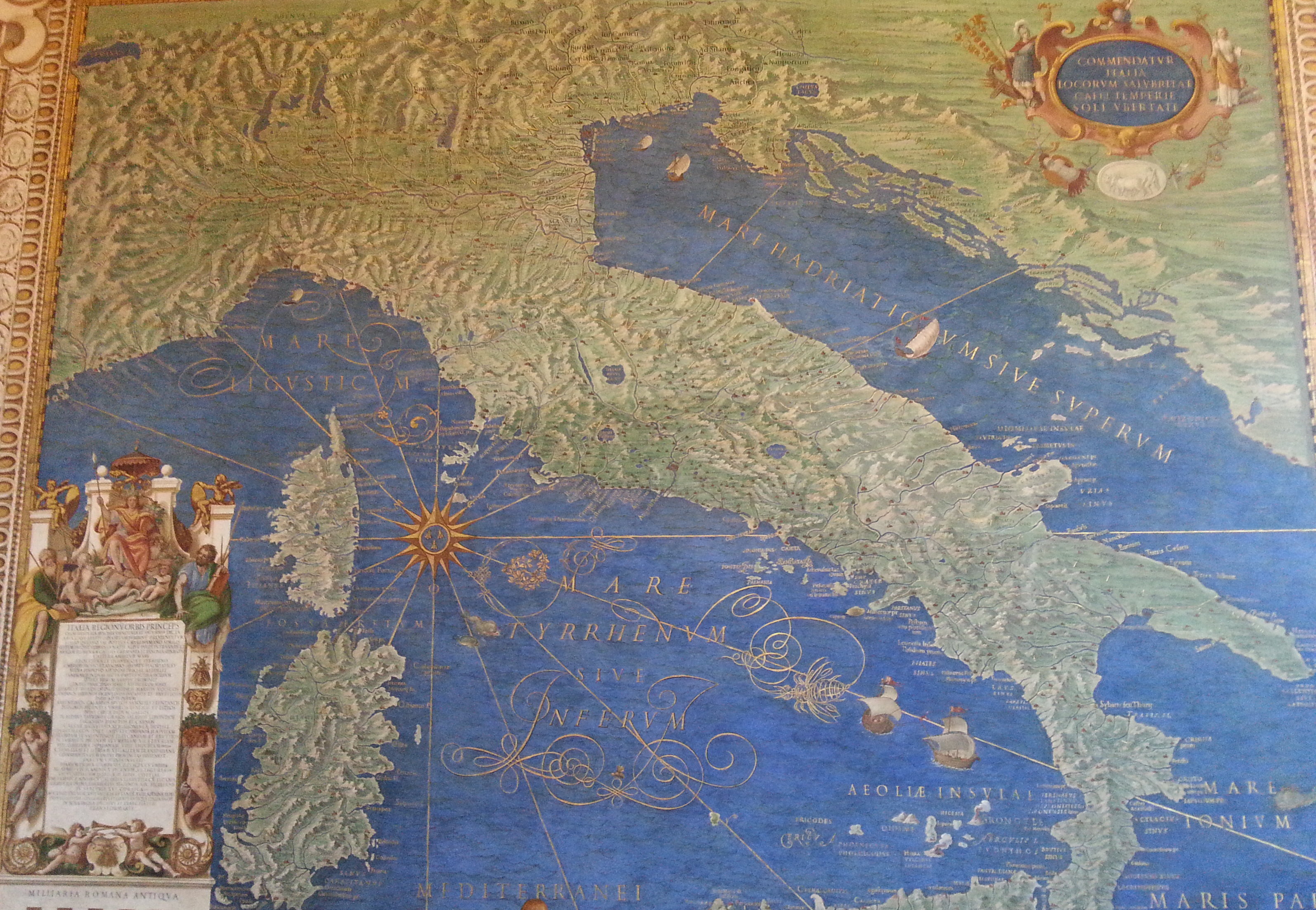 [Translate to Englisch:] Italenische Landkarte - Musei Vaticani