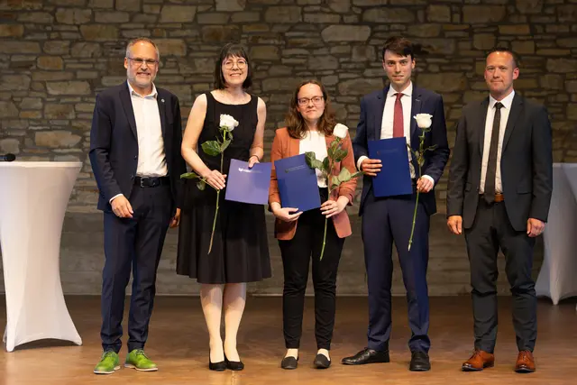 Dr. Jutta Walz, Kerstin Haag und Felix Hiemeyer