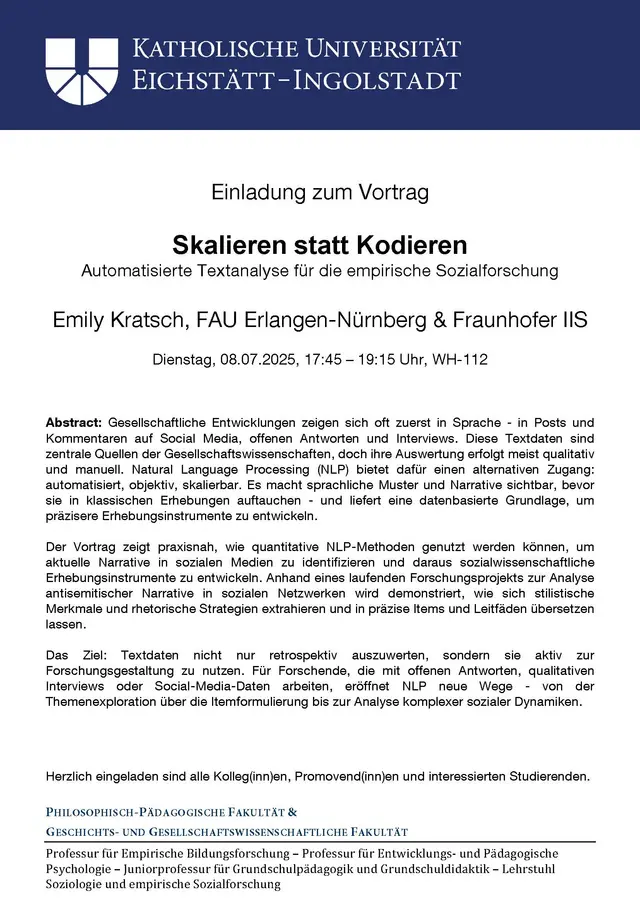 Gastvortrag Kratsch