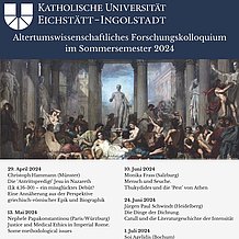 Plakat KU Eichstaett Altertum Kolloquium SoSe24