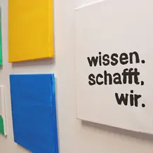 wissen.schaft.wir Schriftzug